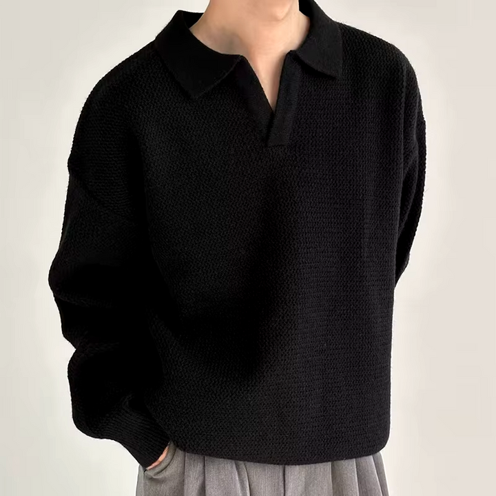 Alpine Fisherman Polo Sweater