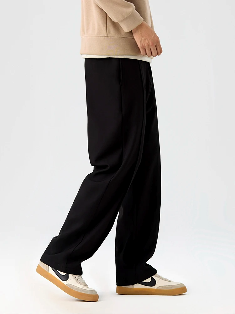 Straight Cut Pleated Pant