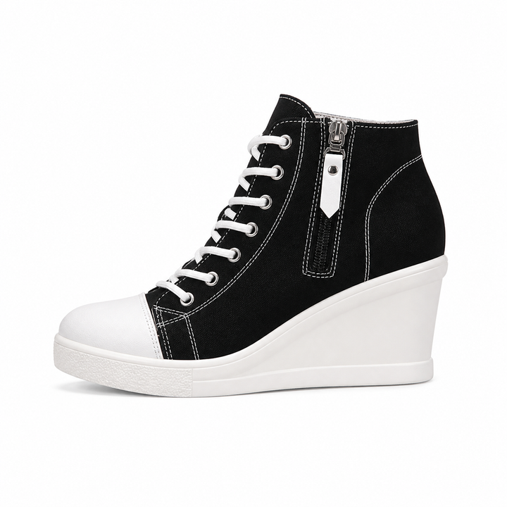 Broadway Canvas Wedge Sneaker