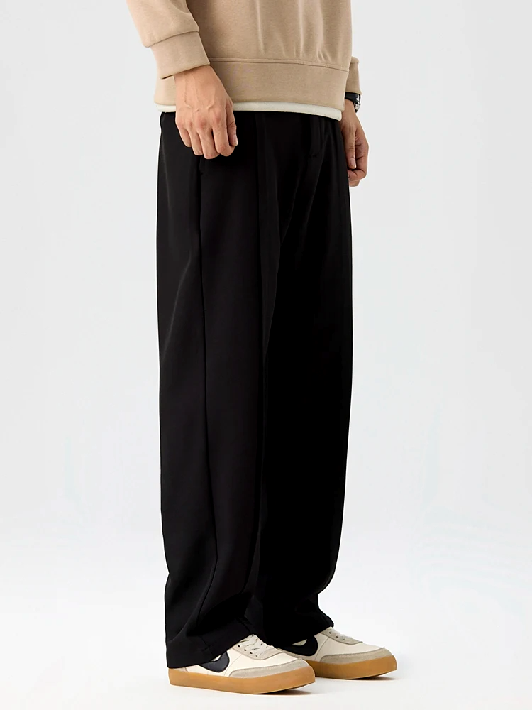 Straight Cut Pleated Pant