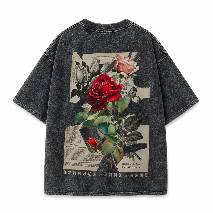 Vintage Rose Graphic T-Shirt