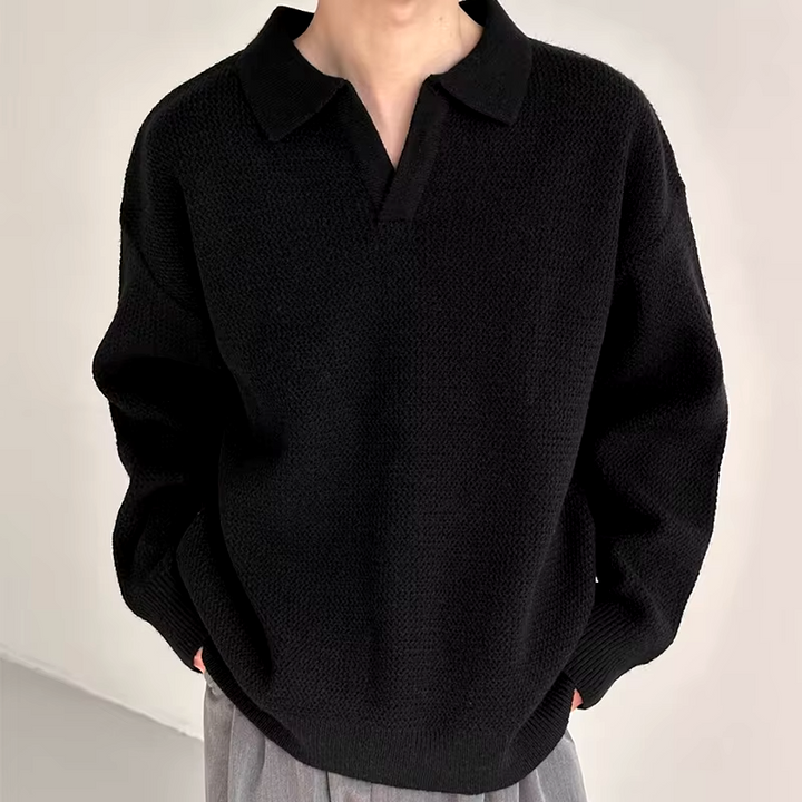 Alpine Fisherman Polo Sweater