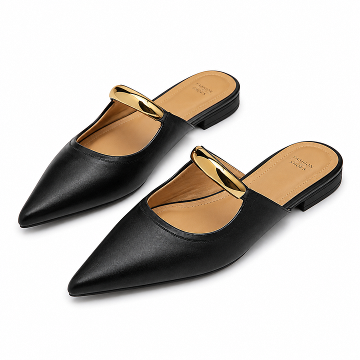 Helena Leather Mules