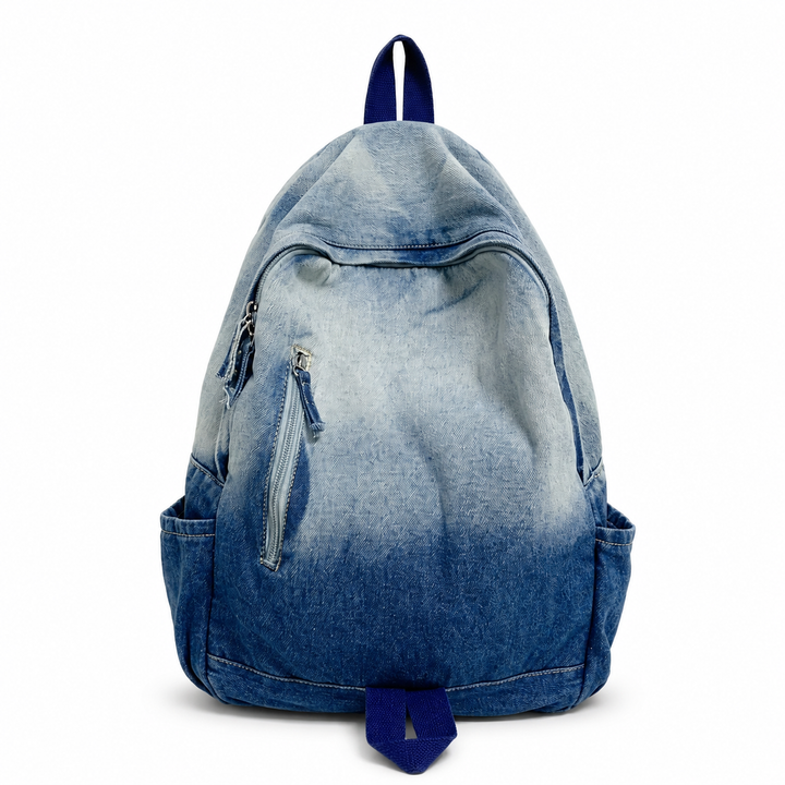 Washed Denim Backpack