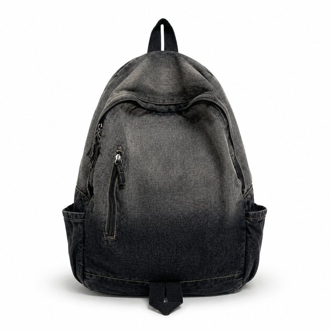 Washed Denim Backpack