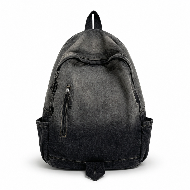 Washed Denim Backpack
