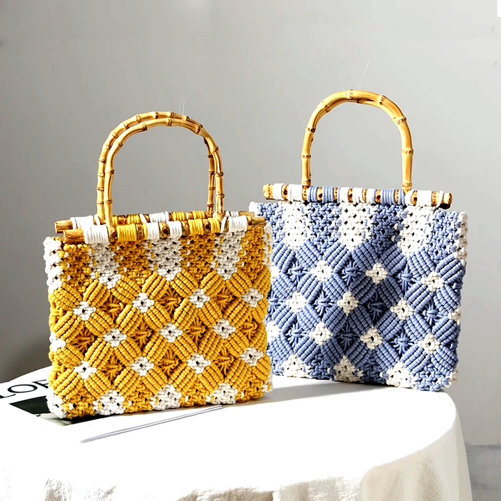 Santorini Handwoven Handbag