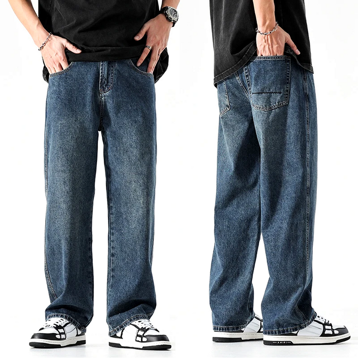 Ethan Stone-Wash Denim Jeans