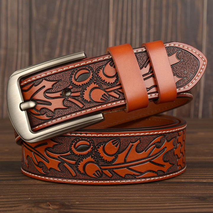 The Foreman Carved Belt
