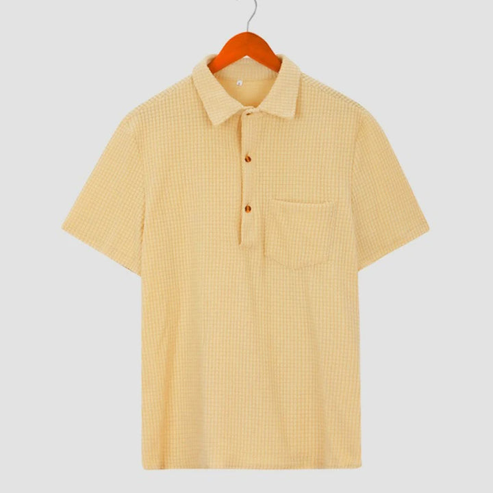 Waffle Textured Polo Shirt