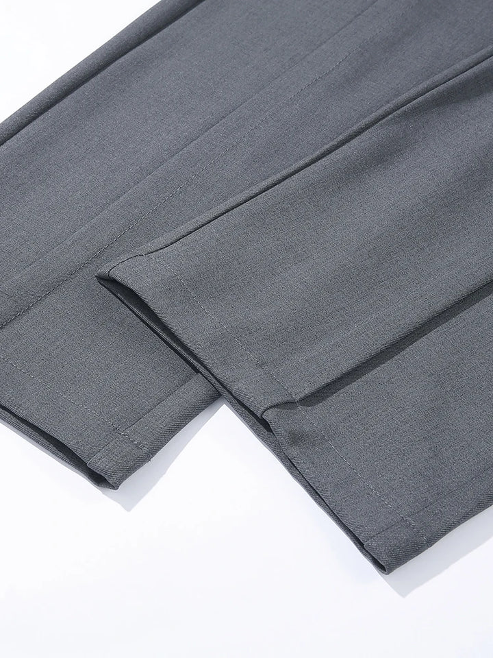 Straight Cut Pleated Pant