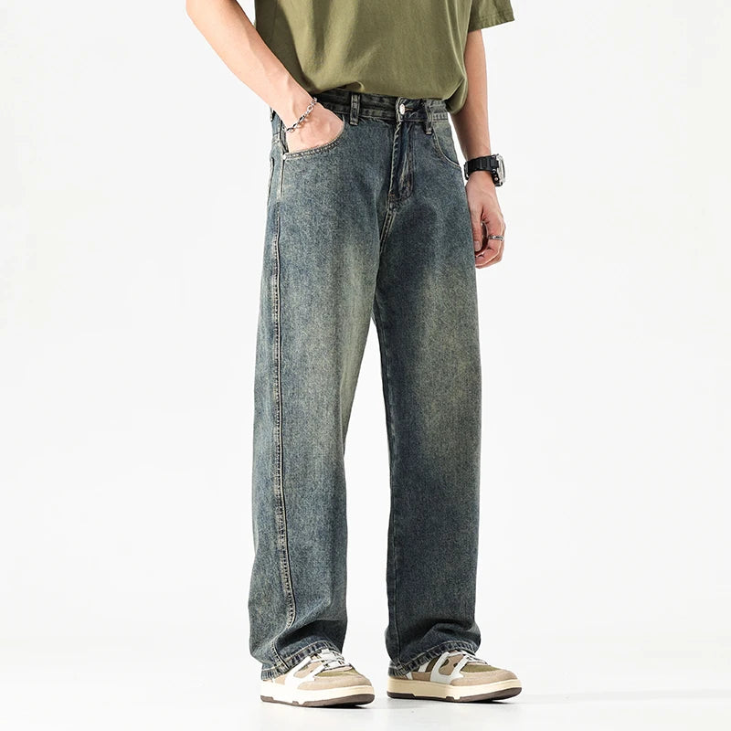 Ethan Stone-Wash Denim Jeans