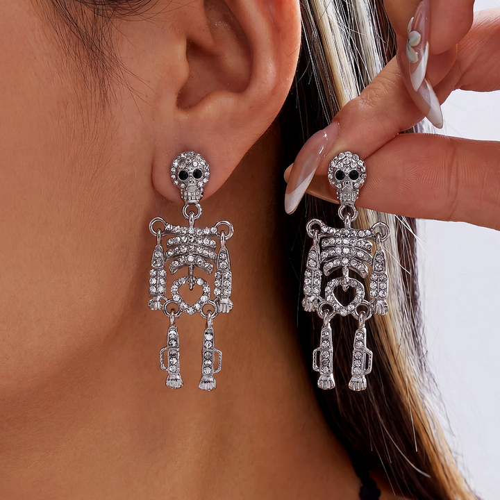 Skeleton Drop Earrings