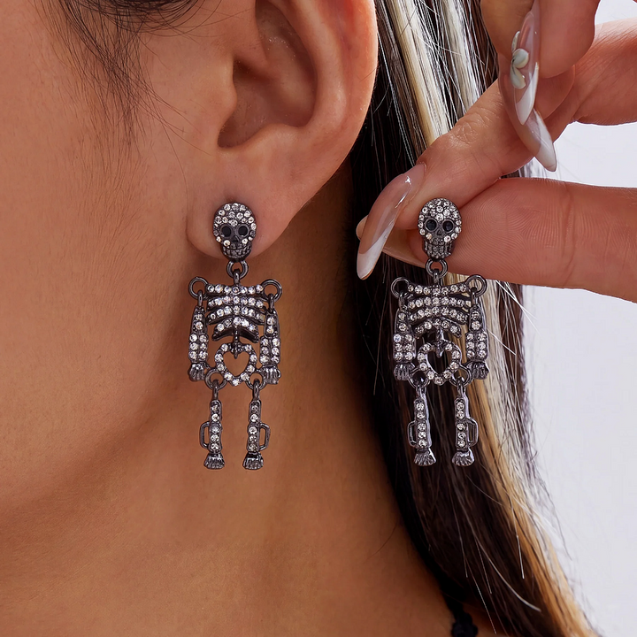 Skeleton Drop Earrings
