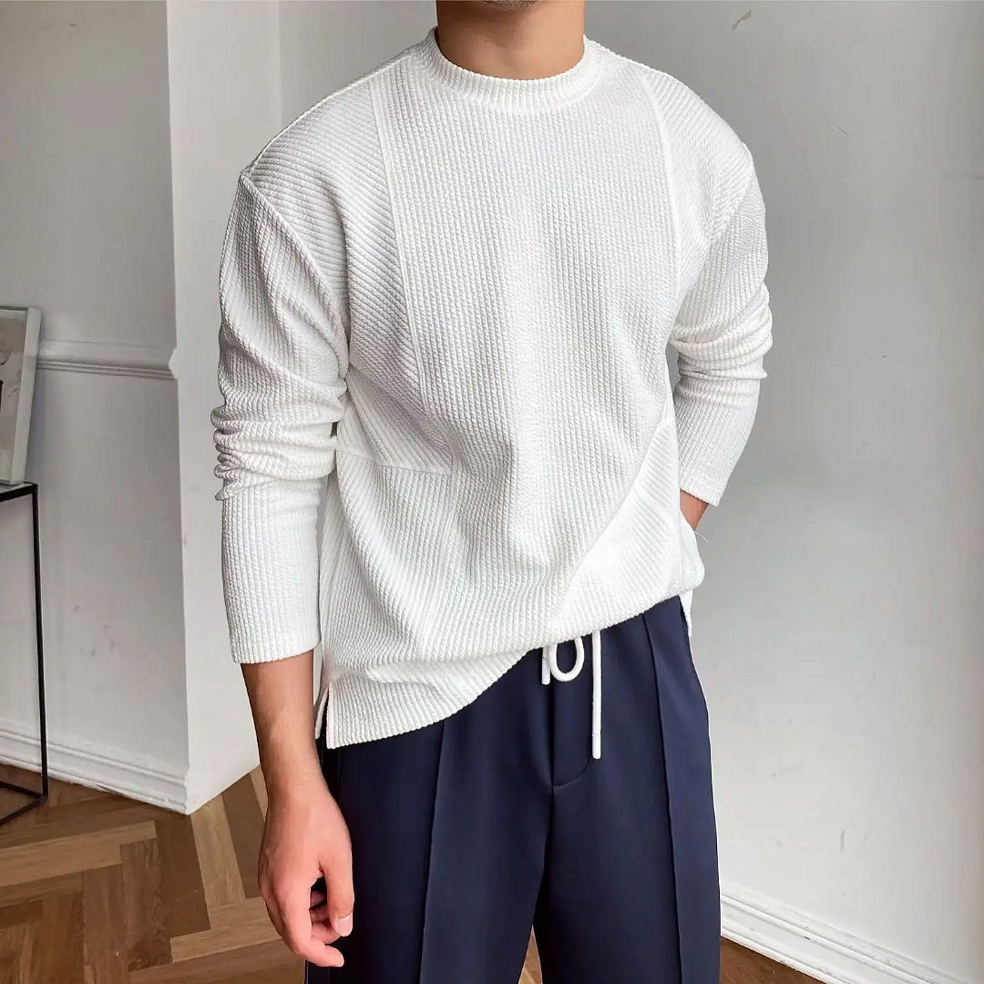 Crawford Textured Long Sleeve Tee