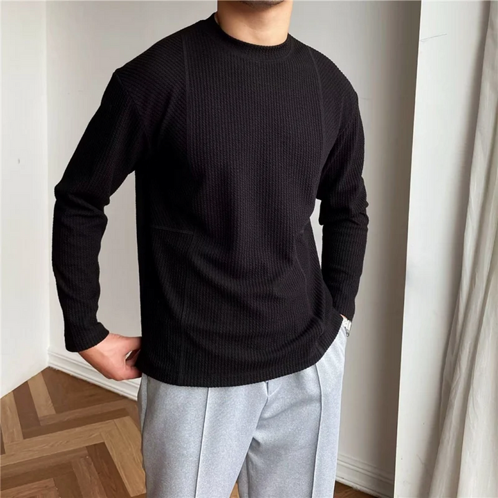 Crawford Textured Long Sleeve Tee