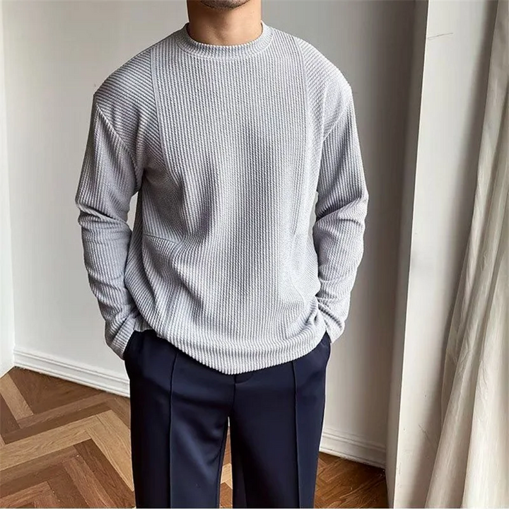 Crawford Textured Long Sleeve Tee