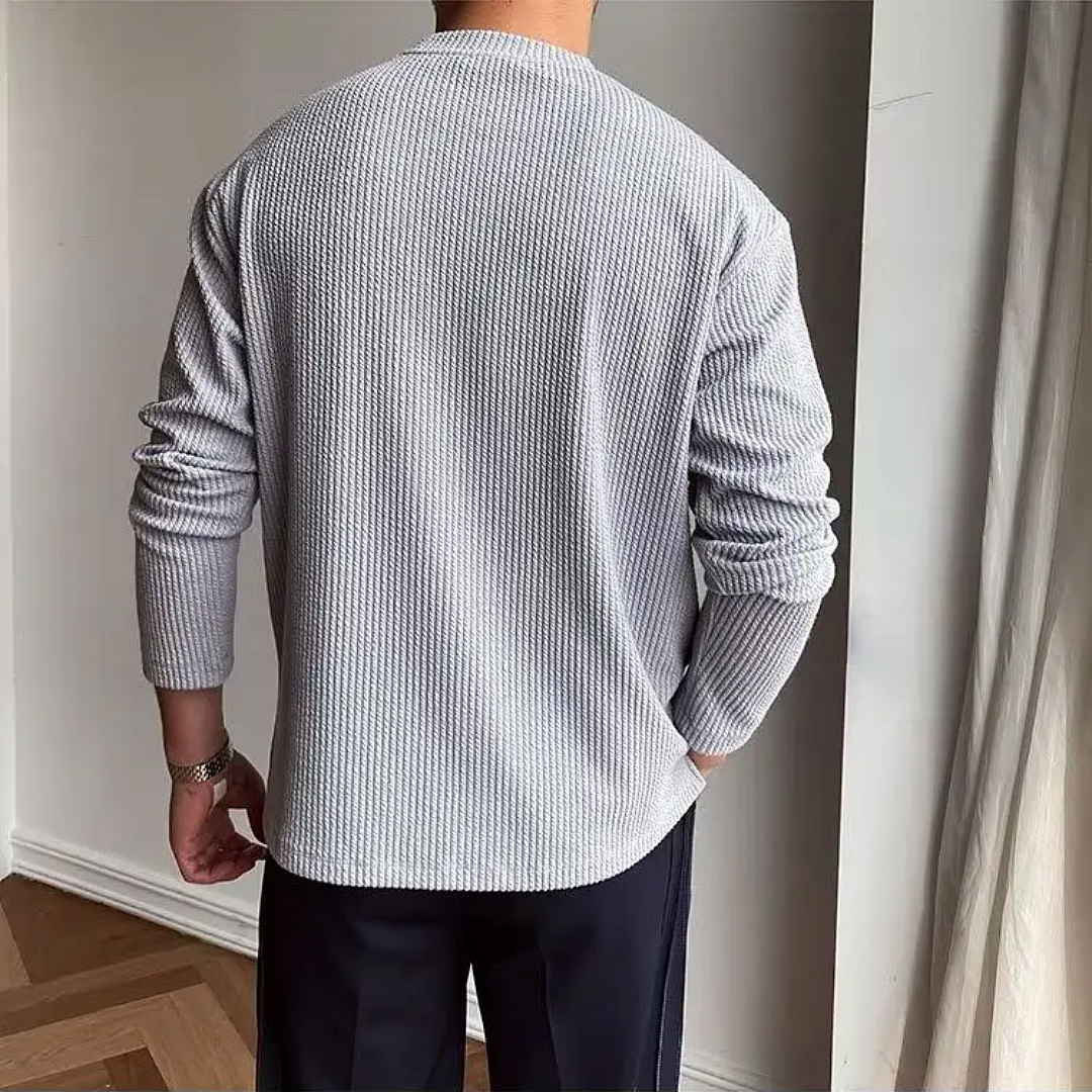 Crawford Textured Long Sleeve Tee
