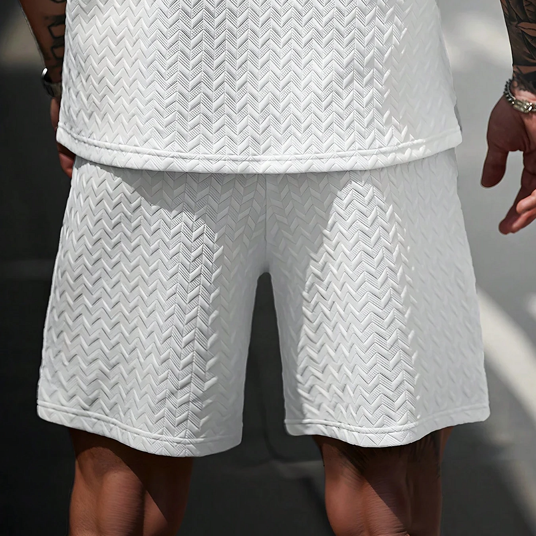 Chevron Textured Shorts