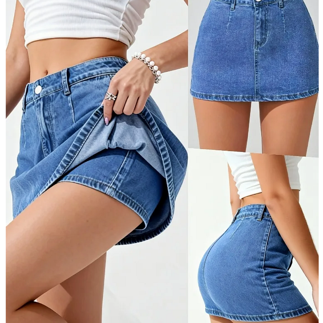Camelia Denim Skort