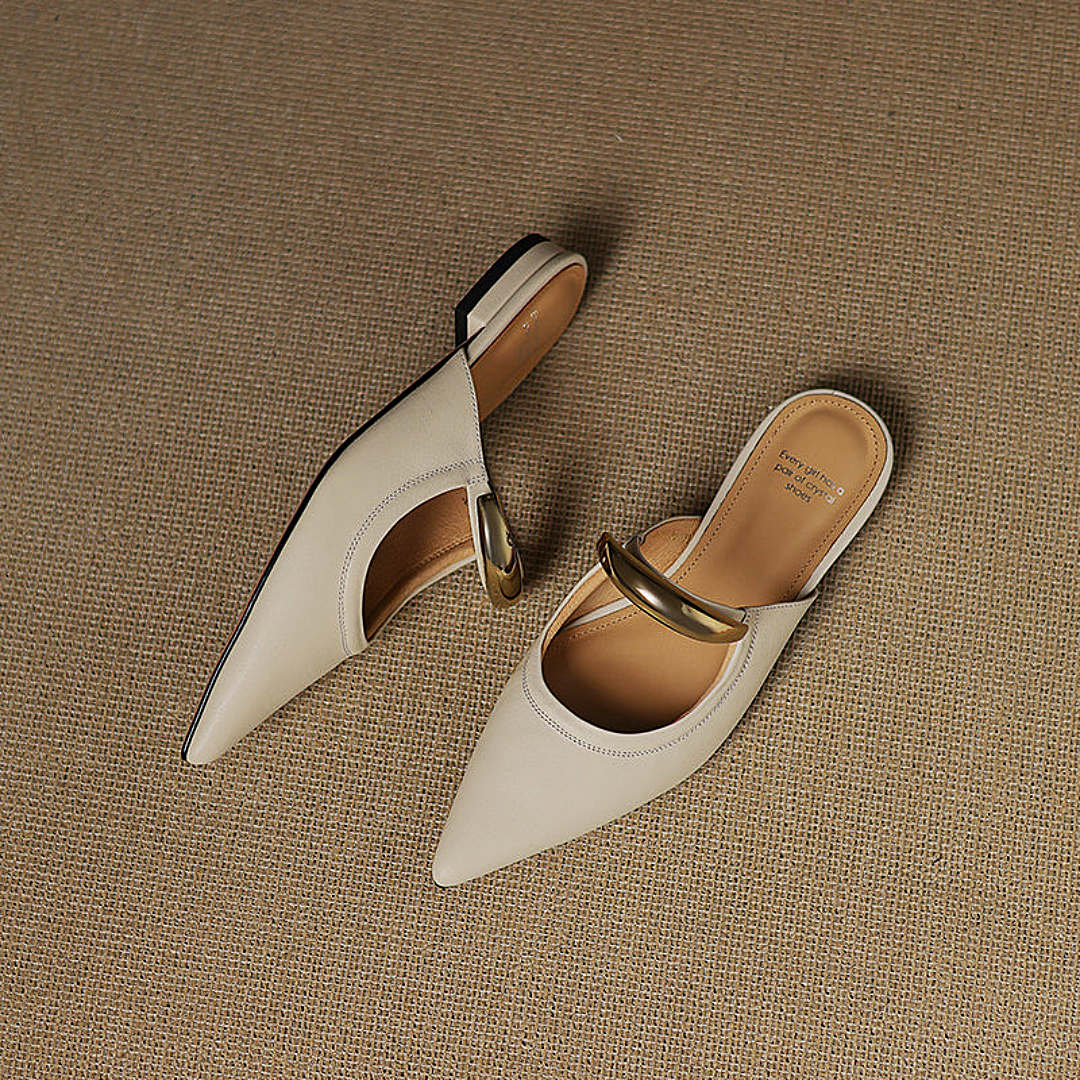 Helena Leather Mules