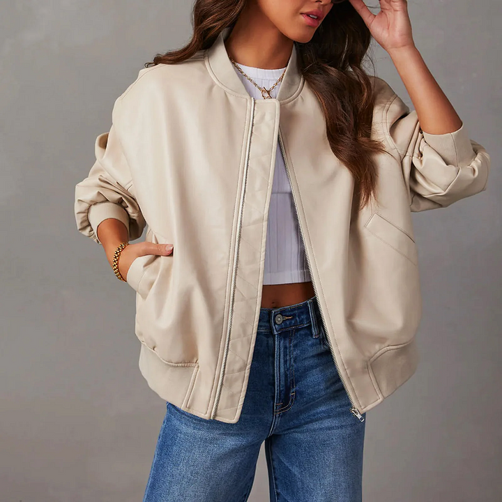 Dakota Leather Bomber Jacket