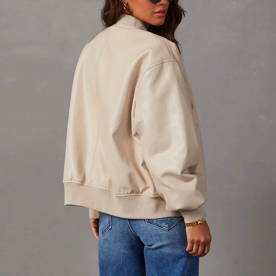 Dakota Leather Bomber Jacket