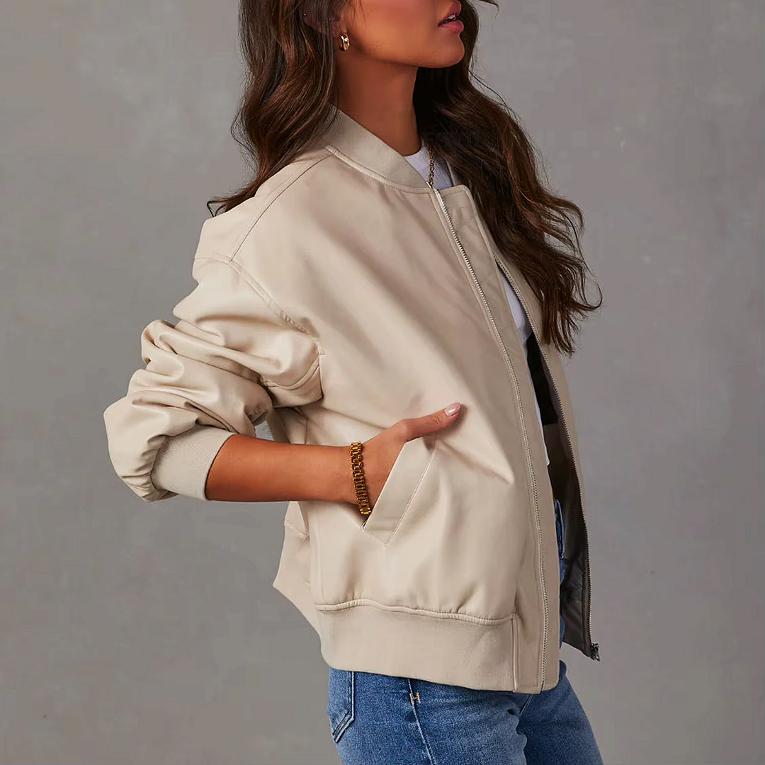 Dakota Leather Bomber Jacket