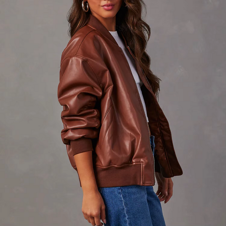 Dakota Leather Bomber Jacket