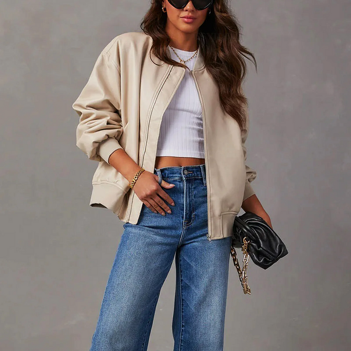 Dakota Leather Bomber Jacket