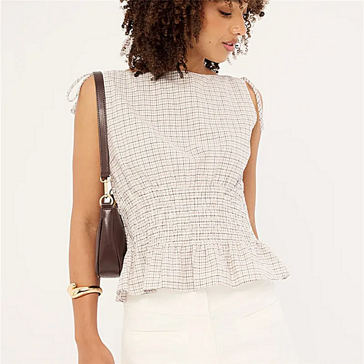 Marseille Check Top