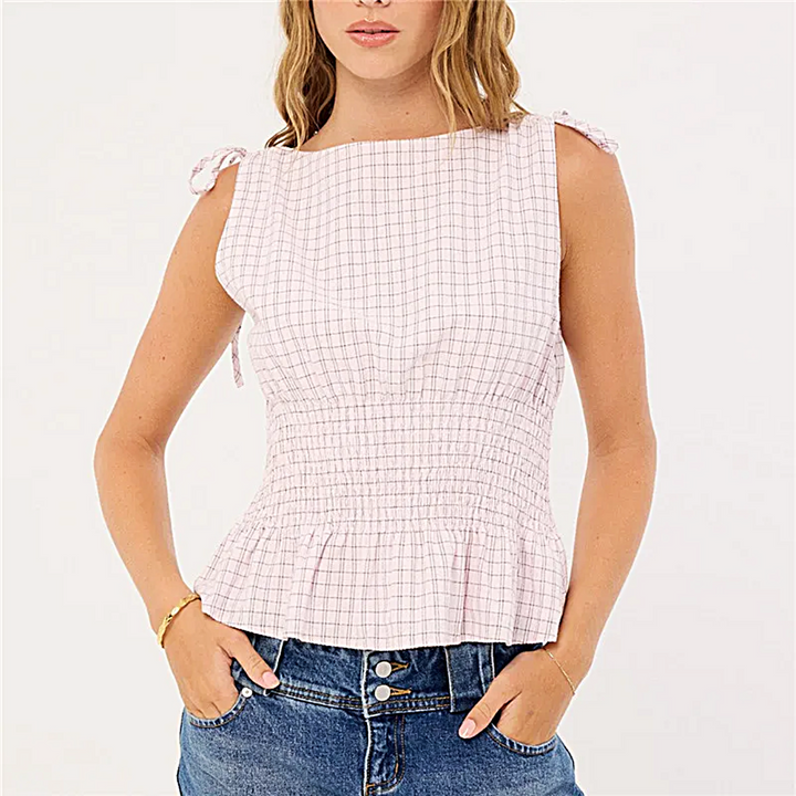 Marseille Check Top