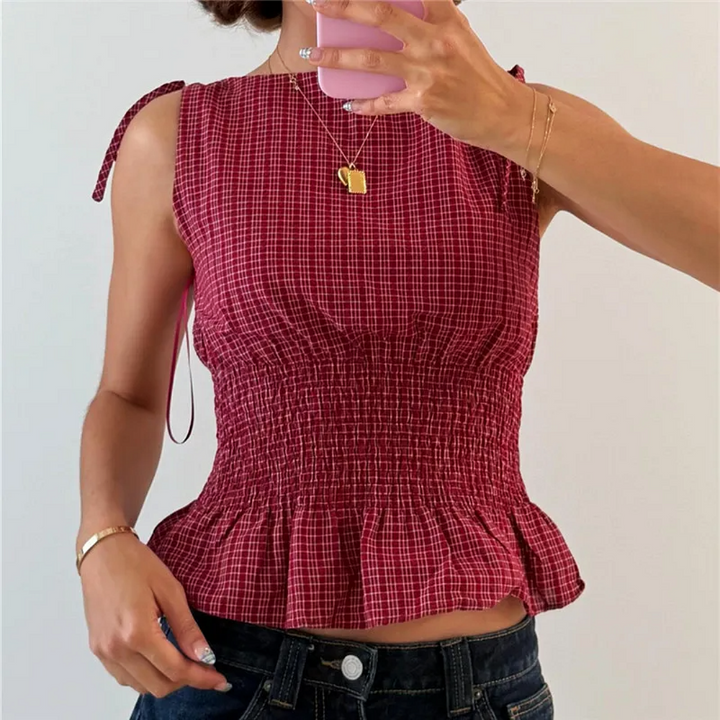 Marseille Check Top