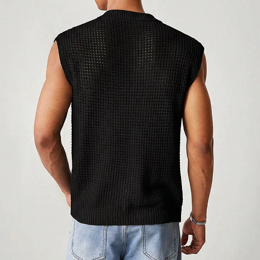 Nero Sleeveless Polo