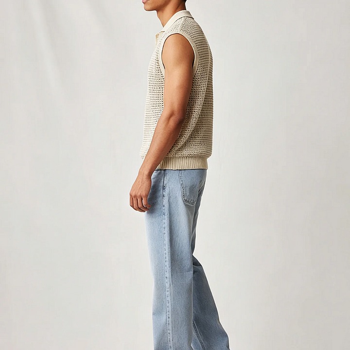Nero Sleeveless Polo
